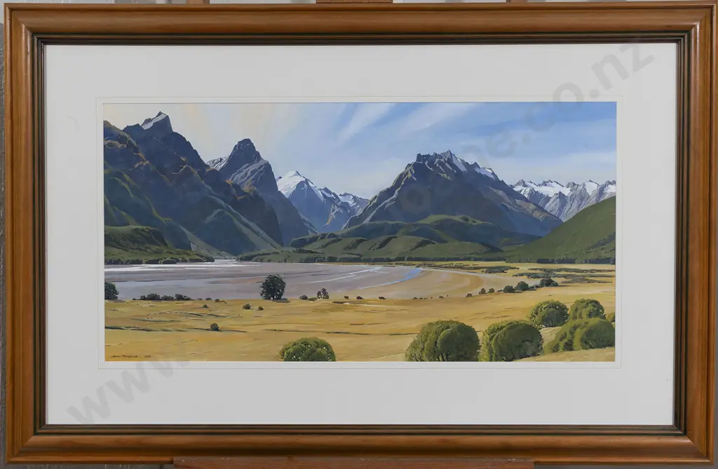 John Rundle (1933 - 2014) - The Dart Valley Otago Image 1++