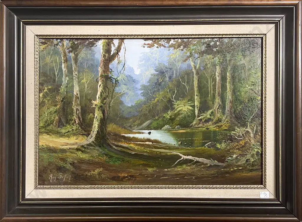 Roy Sefton - Forest Landscape - Oil on Board Image 1++