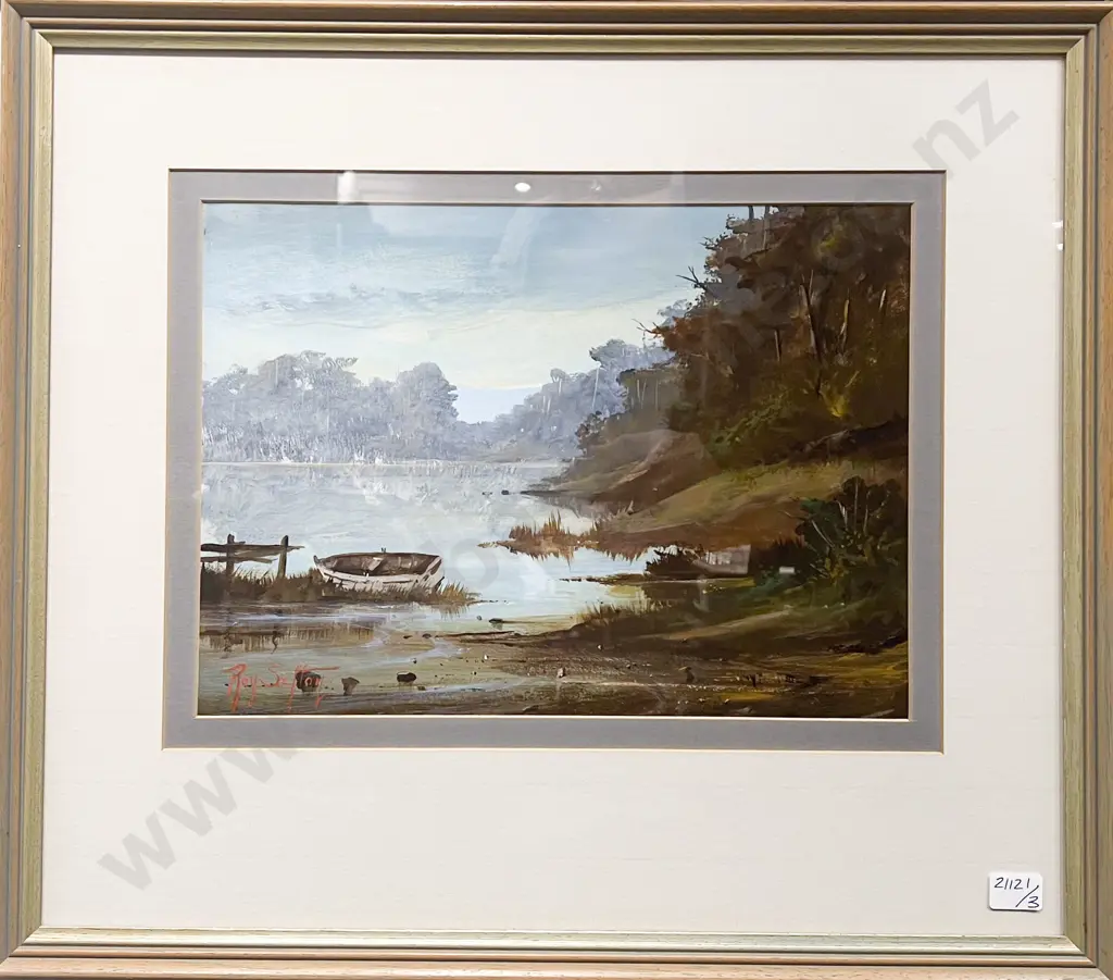 Roy Sefton - Lake Paringa Westland - Oil on Board Image 1++