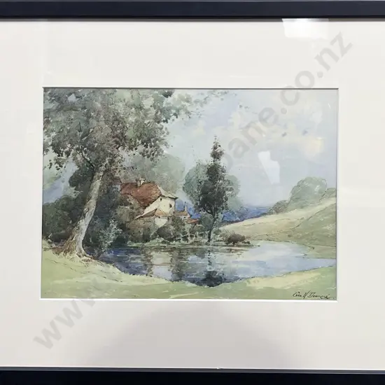 George H Downing - English Countryside Scene - Print