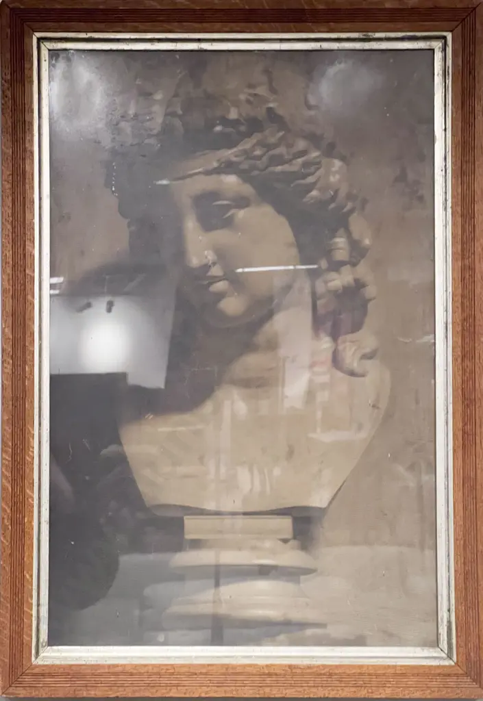 Vintage Print of a Grecian Bust Image 1++