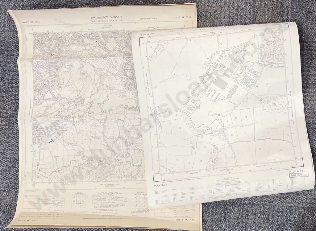 Eight North of England Ordinance Survey Maps & Architects Sketches Image 1++