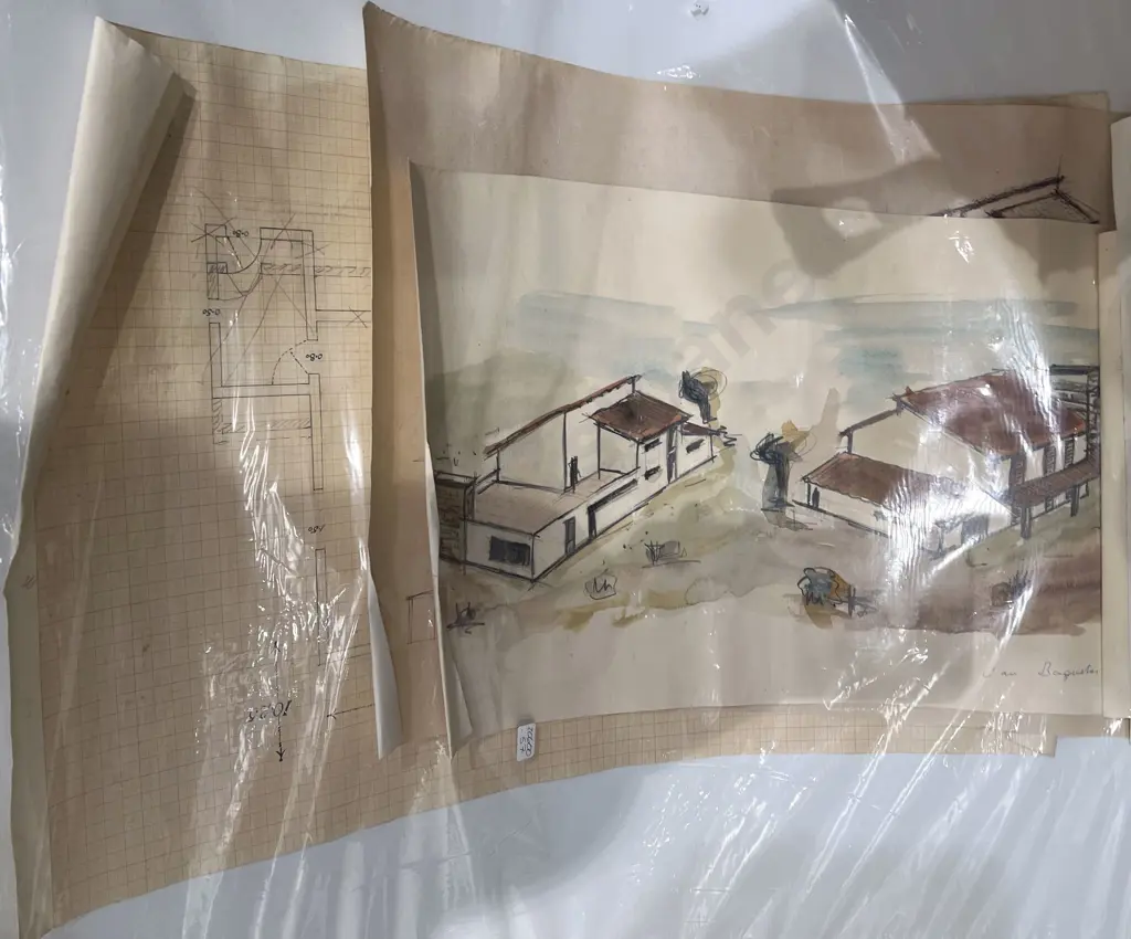 Eight North of England Ordinance Survey Maps & Architects Sketches Image 1++