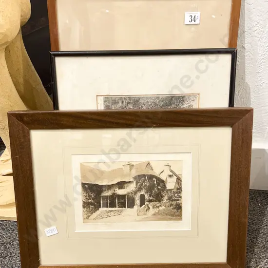 Three Architectural Studies with Landscape