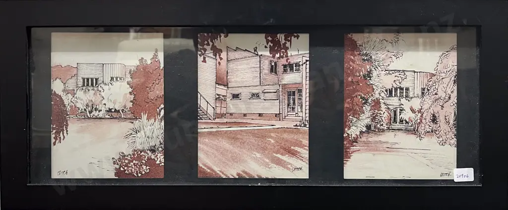 Two Framed Works including B. Cross "Wild Oats" Image 1++