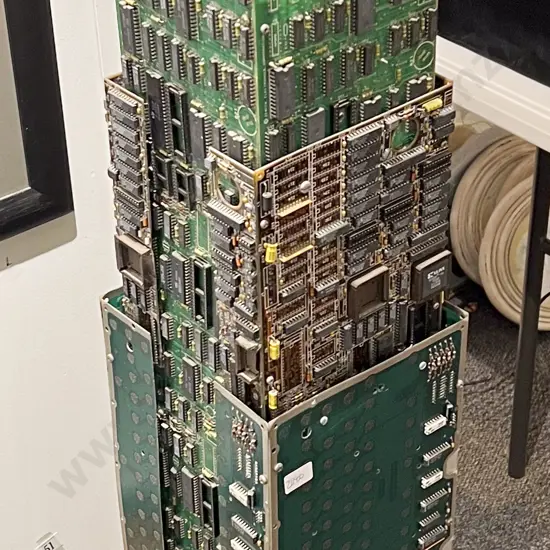 Empire State Building Made from Assorted Computer Chip Boards Converted to Lamp