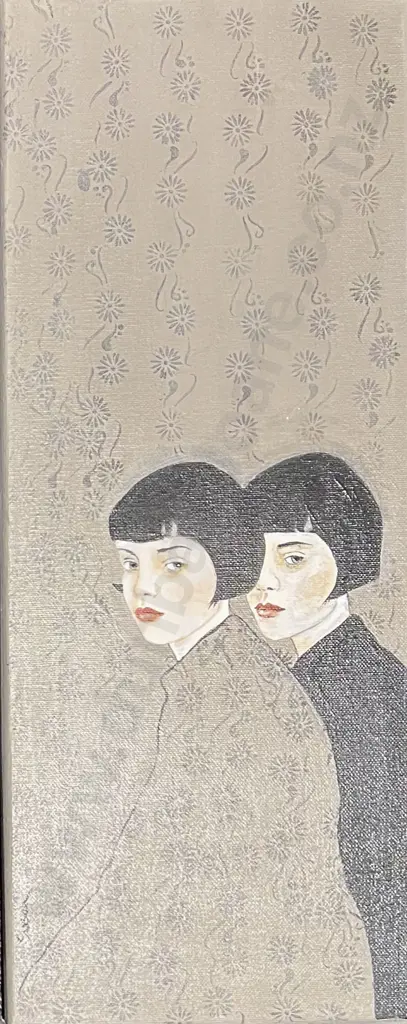 Three Acrylic on Canvas Works by Susan Adams Image 1++