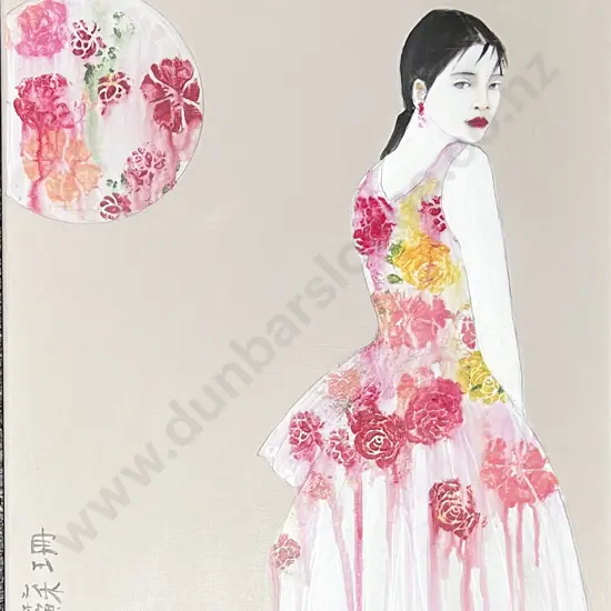 Three Acrylic on Canvas Works by Susan Adams
