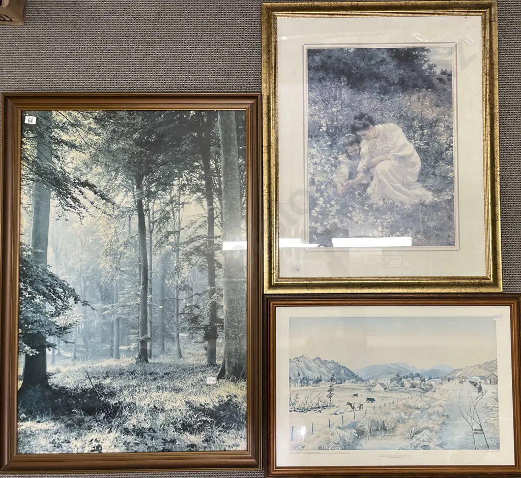 Two Large Framed Prints Image 1++