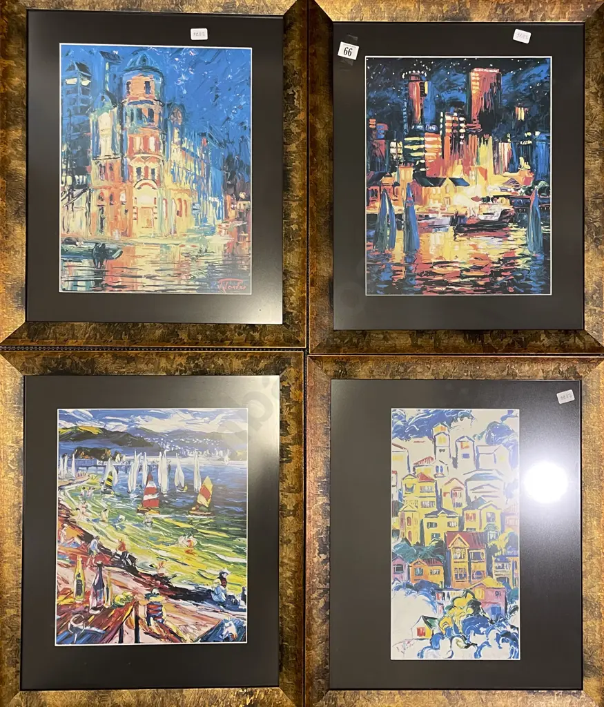 Five Framed Richard Ponder Prints (Damage to One Frame) Image 1++