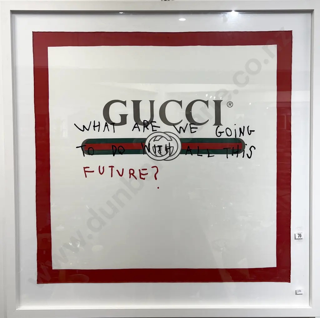 Framed Gucci Future Foulard Scarf in White Image 1++