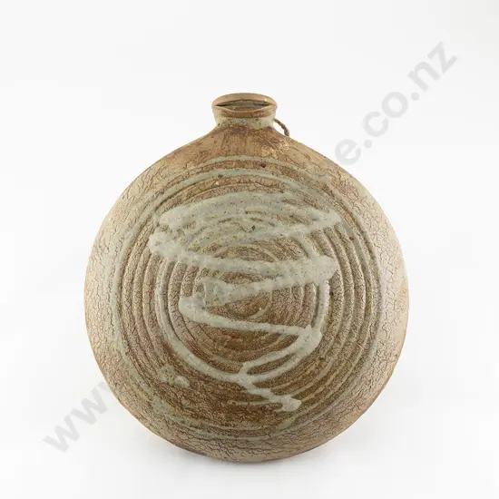 Large Discoid Wall Vase