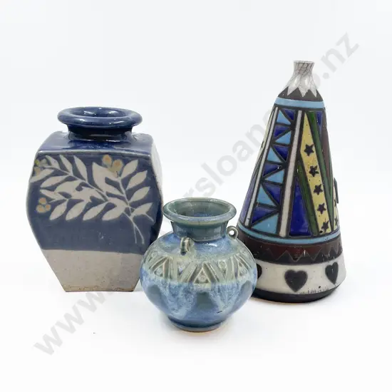 Janet Smith Bottle Vase & Two Others (3)