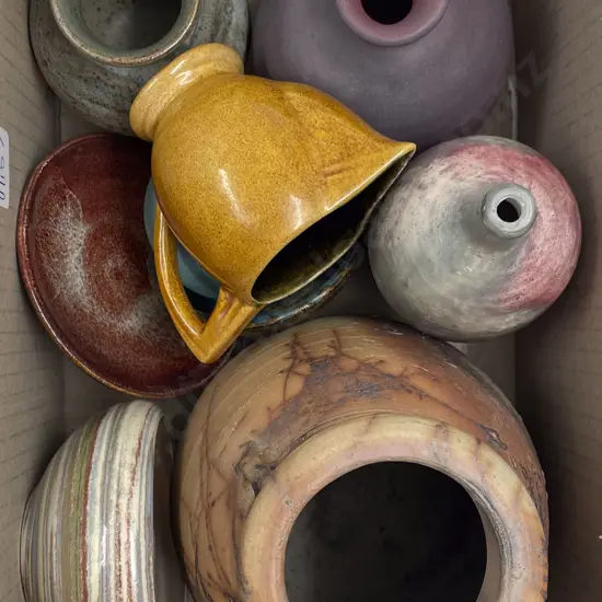 Small Box of Assorted Pottery