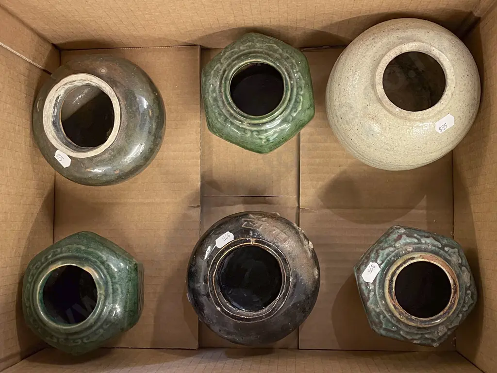 Small Box of Assorted Vases Image 1++