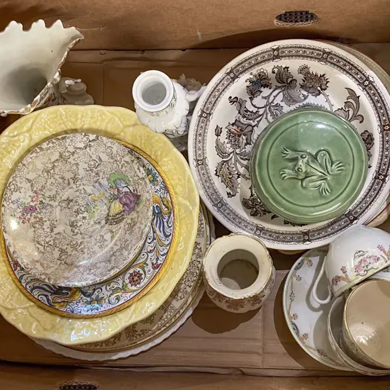 Small Box of Assorted Fancy China etc