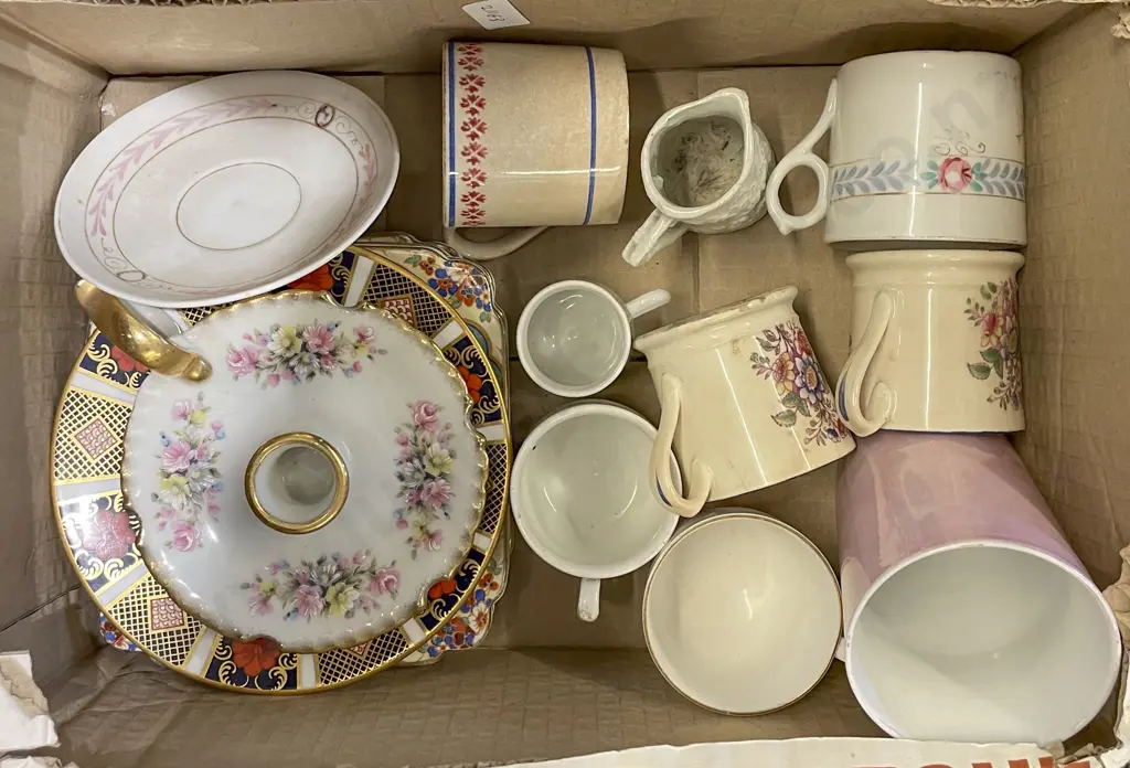 Small Box of Assorted Fancy China including RCD Image 1++