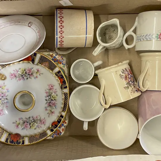 Small Box of Assorted Fancy China including RCD