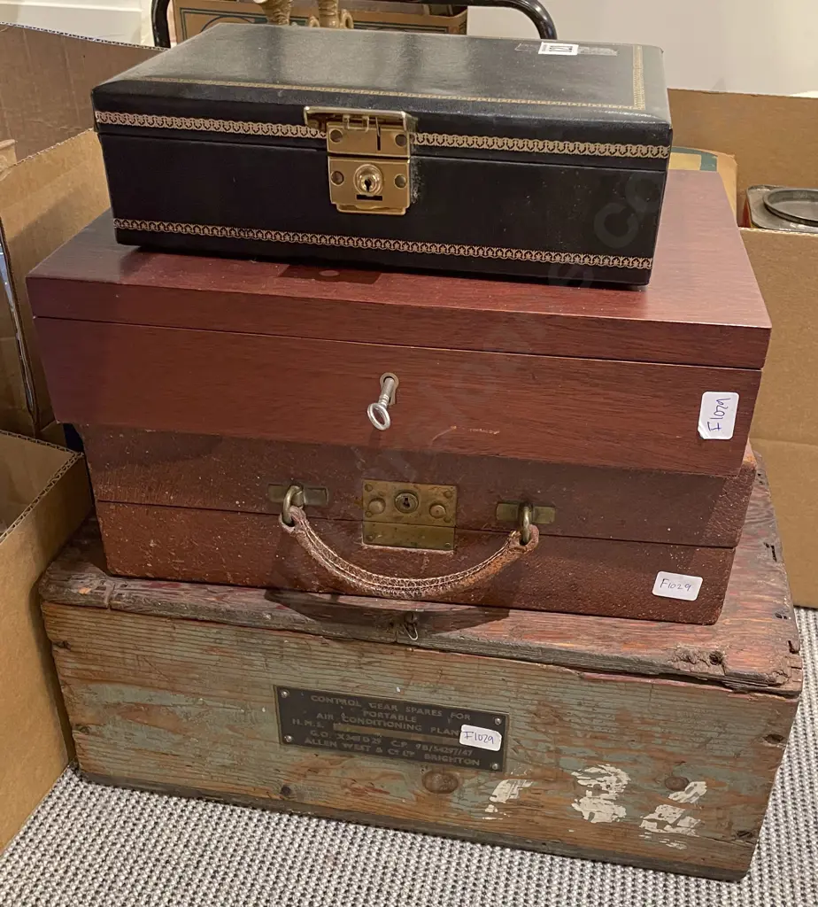 Four Assorted Boxes including Jewellery Box Image 1++