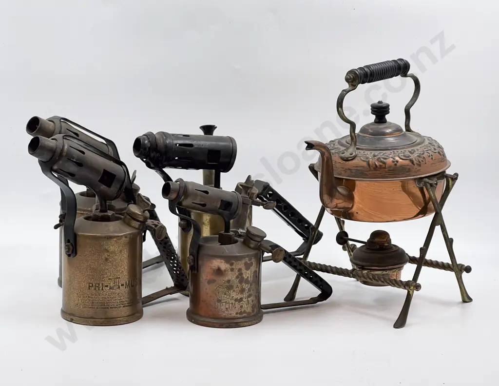 Small Quantity of Assorted Metalware including Spirit Kettle etc Image 1++