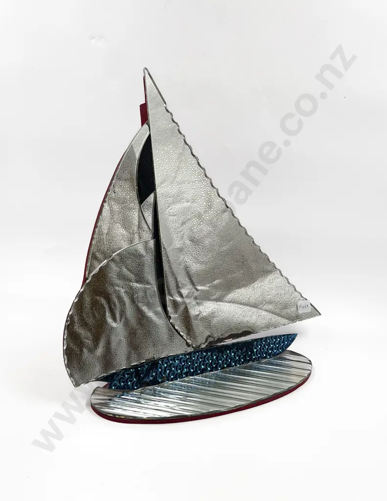 Vintage Boat Form Standing Mirror Image 1++