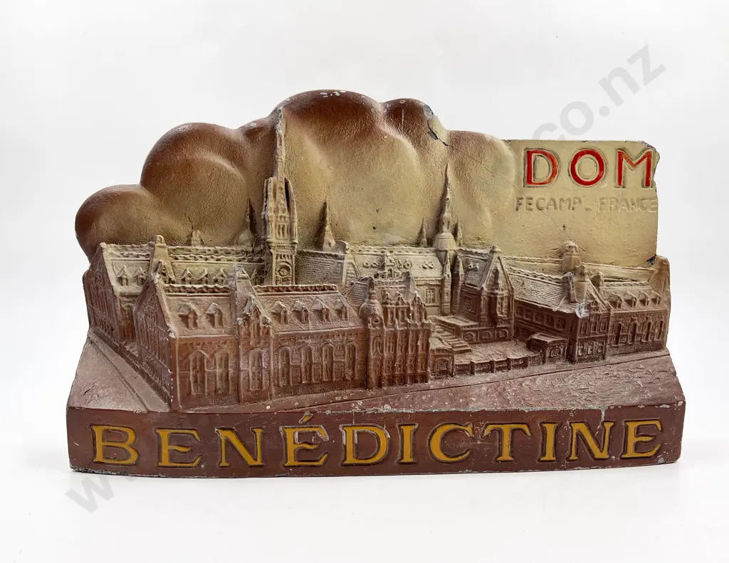 Benedictine Advertising Plaque (faults) Image 1++