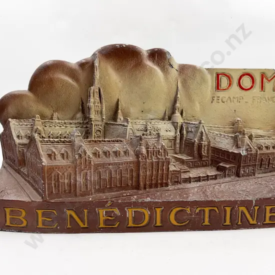Benedictine Advertising Plaque (faults)