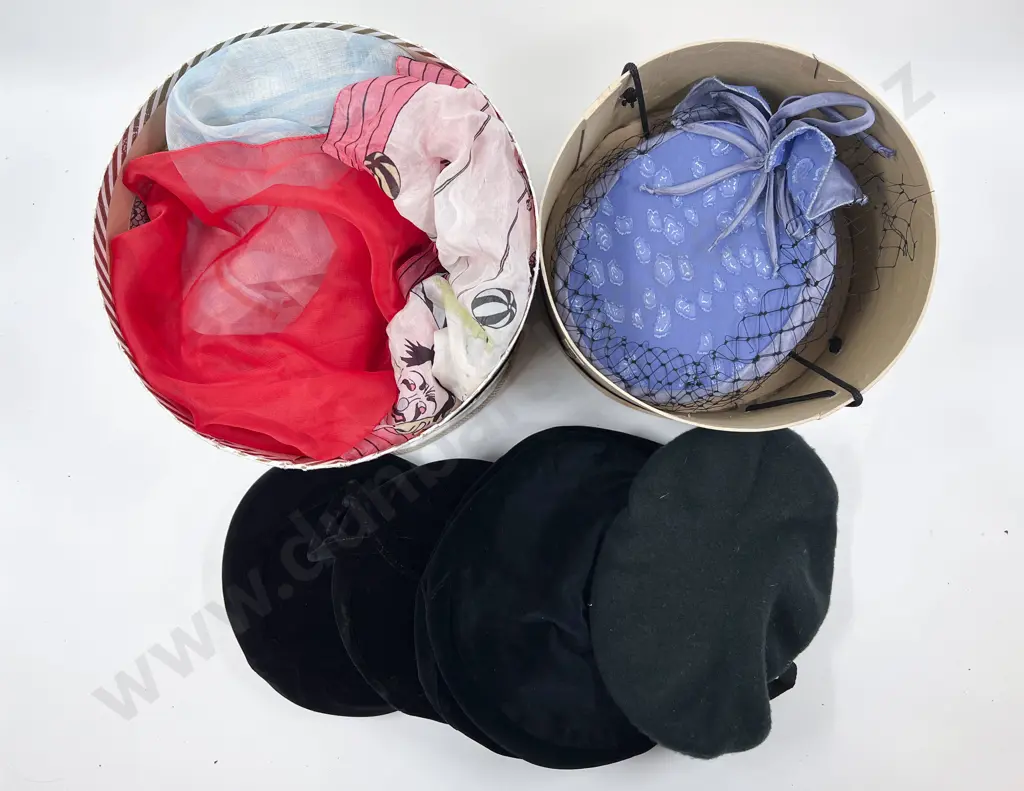 Small Quantity of Assorted Vintage Ladies Hats & Scarves etc Image 1++