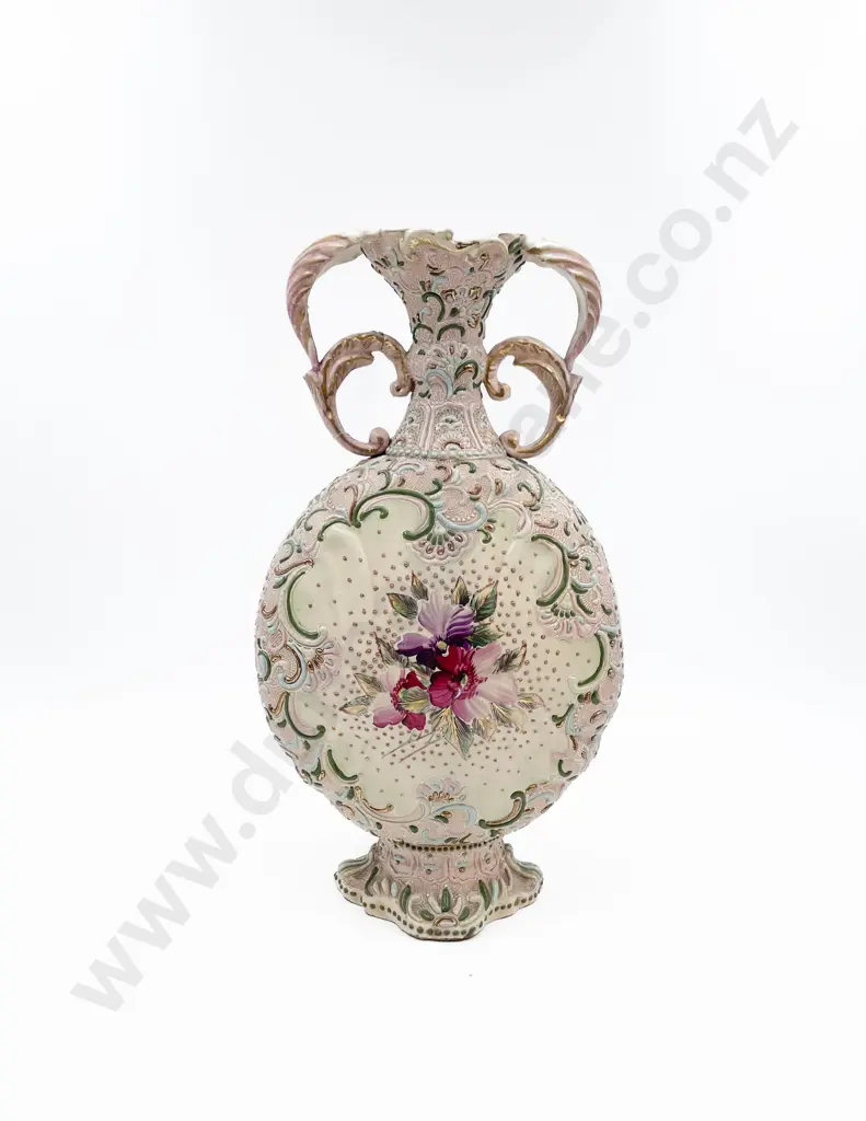 Double Handled Decorative Vase Image 1++