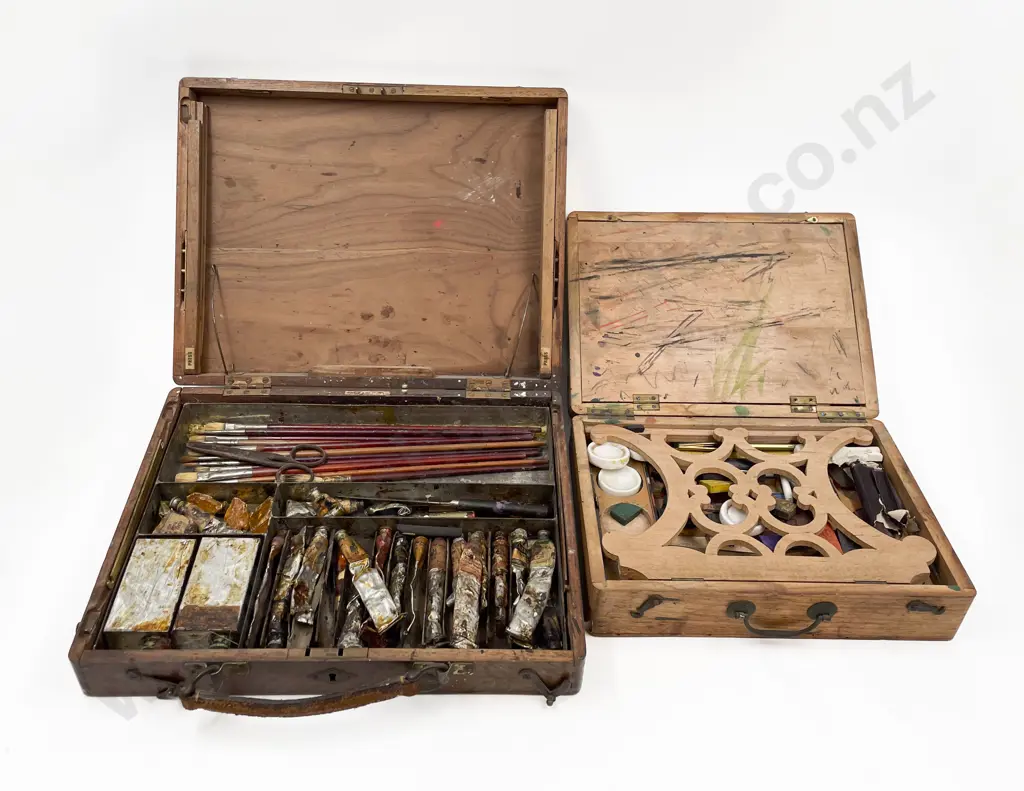 Two Vintage Art Boxes Image 1++