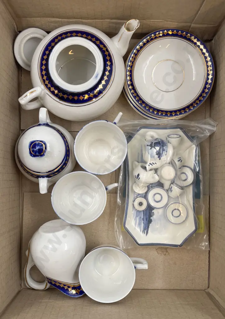 Small Box of Assorted Miniature Tea China etc Image 1++
