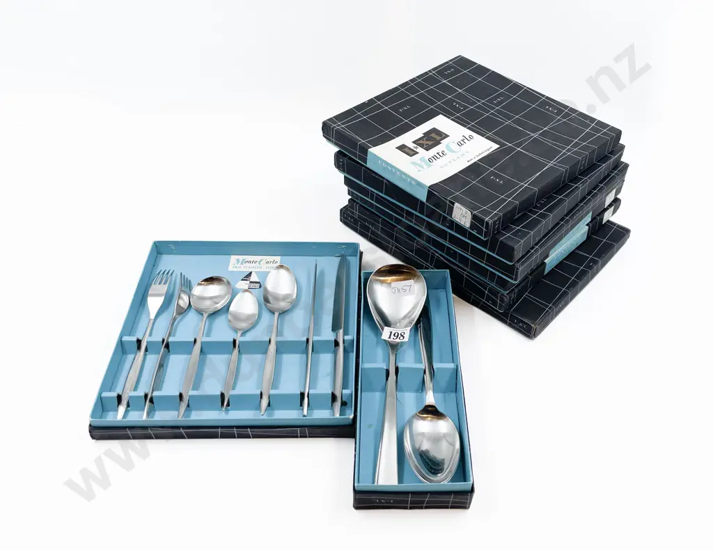 Eight Boxed Monty Carlo Cutlery Sets Image 1++