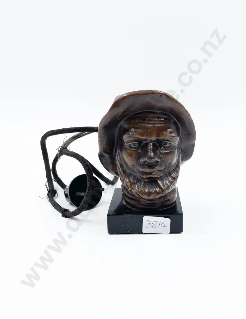 Vintage Bust Form German Table Top Cigarette Lighter Image 1++