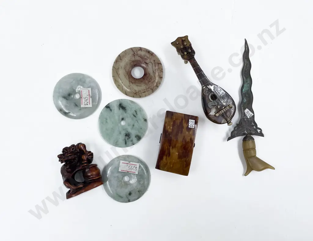 Small Bag of Assorted Including Miniature Mandolin Image 1++