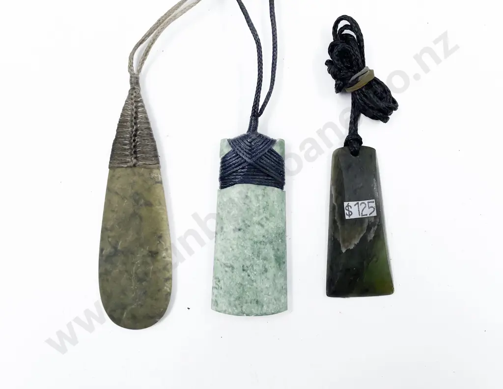 Bag of Assorted Necklaces Including Greenstone Image 1++