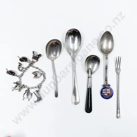 Small Quantity of Assorted S/S Together with Silver Charm Bracelet