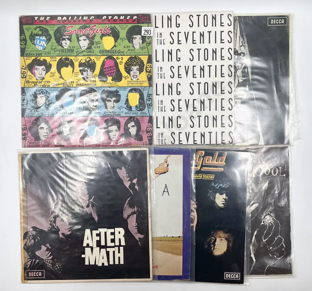 Six "The Rolling Stone" Records Together with "Mick Jagger" Records Image 1++