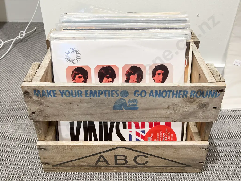 Crate of Approx. 35 Vintage Vinyl's Image 1++