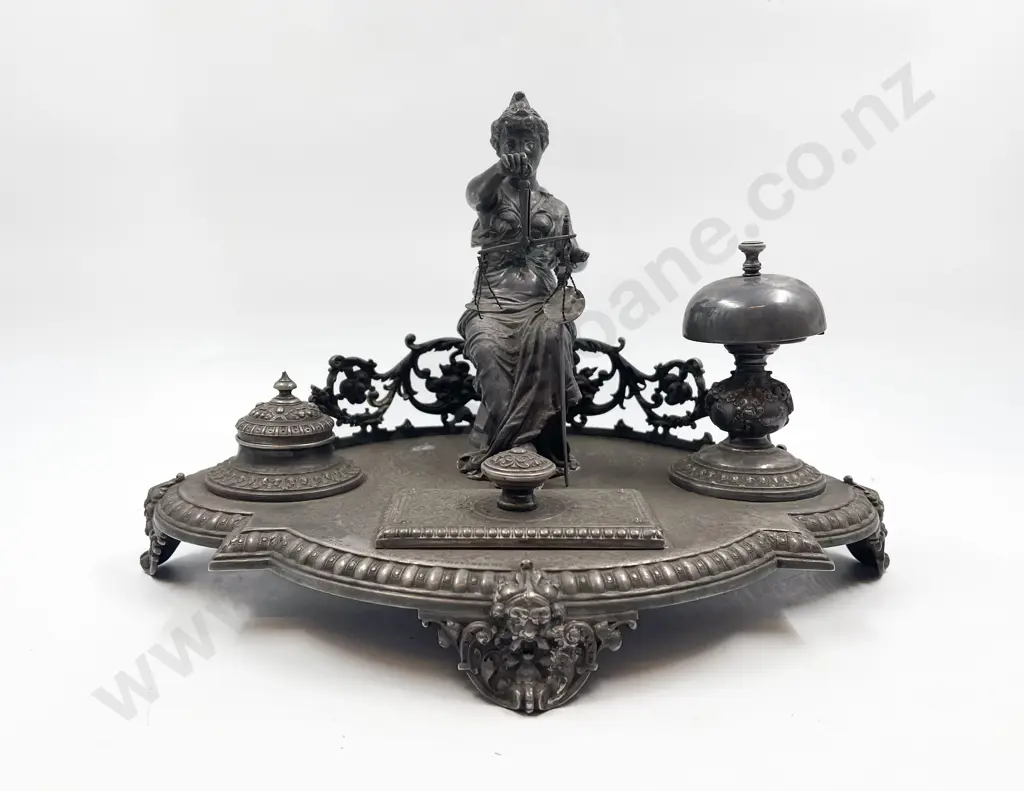 WMF Decorative Desk Stand Featuring Lady Liberty Image 1++