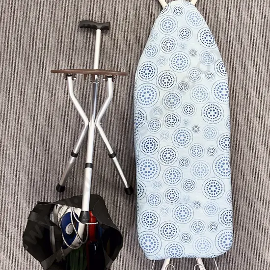 Quantity of Assorted Including Iron & Board and Walker/Sitter etc