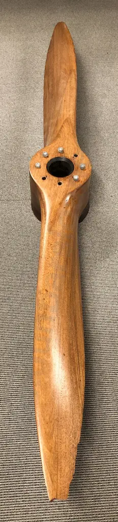 Vintage Wooden Propeller Inscribed "March 1940" Image 1++