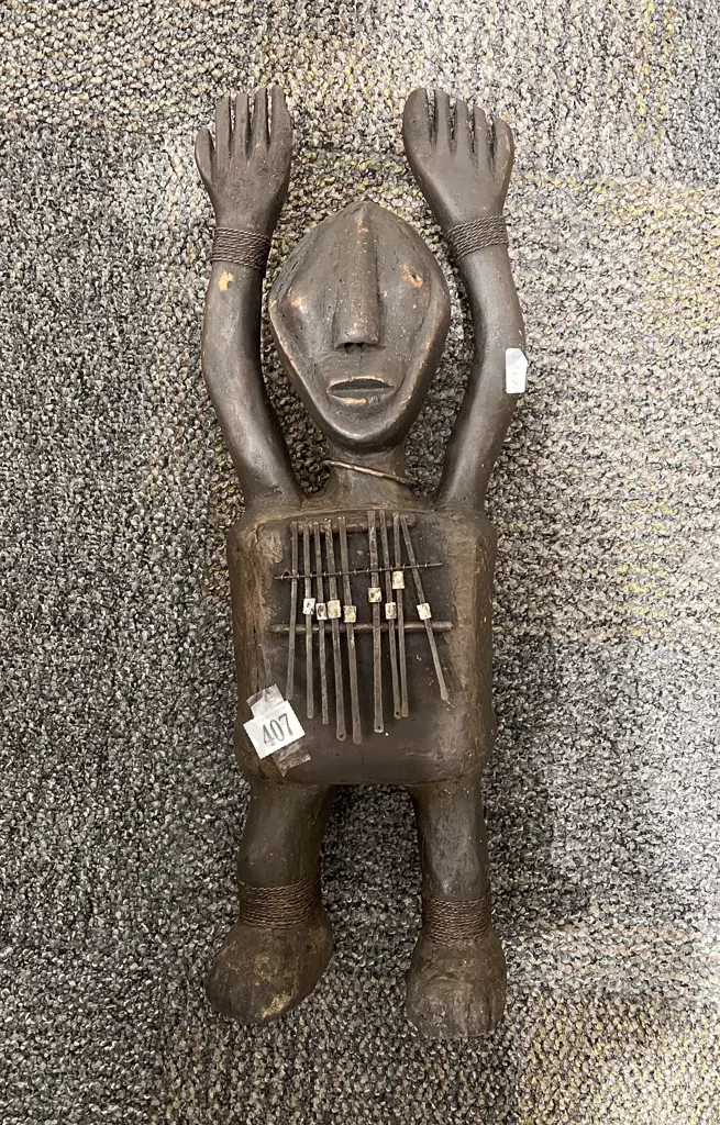Tribal Carved Musical Figure Image 1++