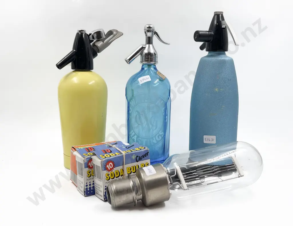 Small Box of Assorted Including Soda Syphons Image 1++