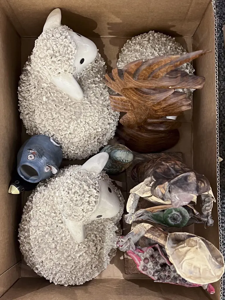 Box of Assorted Ornaments Image 1++