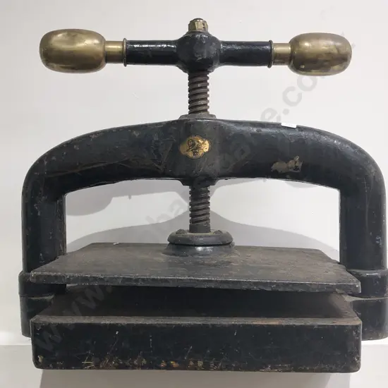 Vintage Ebonised Press