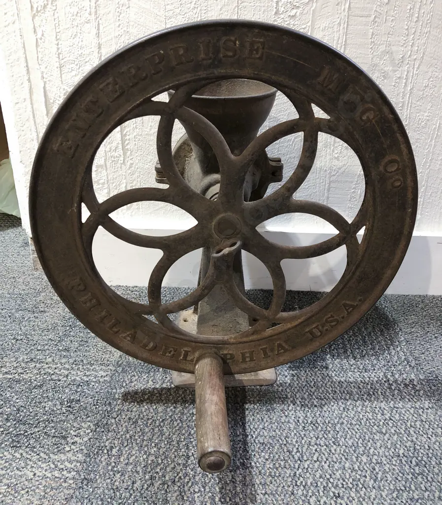 Vintage Wrought Metal Grinder Image 1++