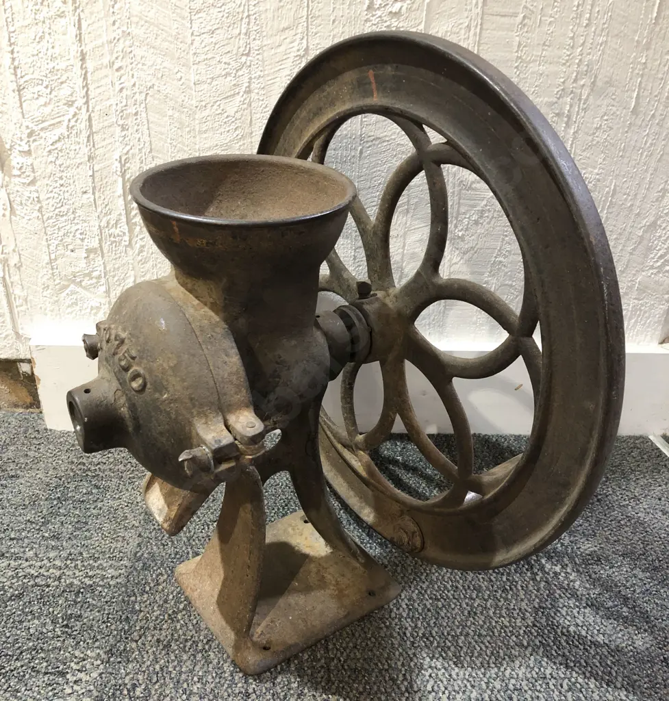 Vintage Wrought Metal Grinder Image 1++