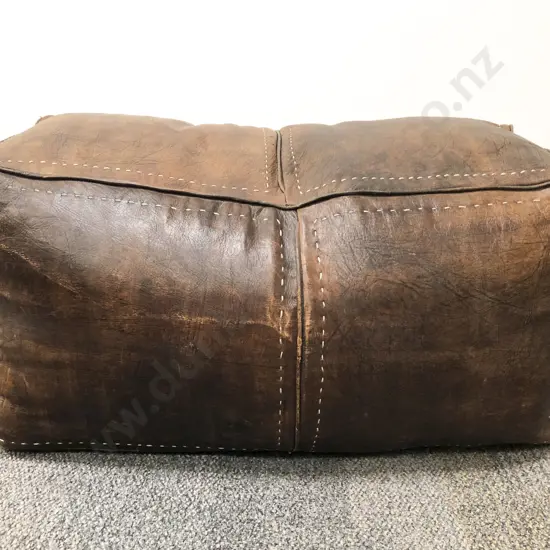 Brown Leather Foot Cushion