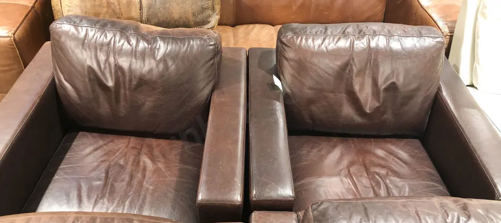 Pair of Leather Arm Chairs Image 1++