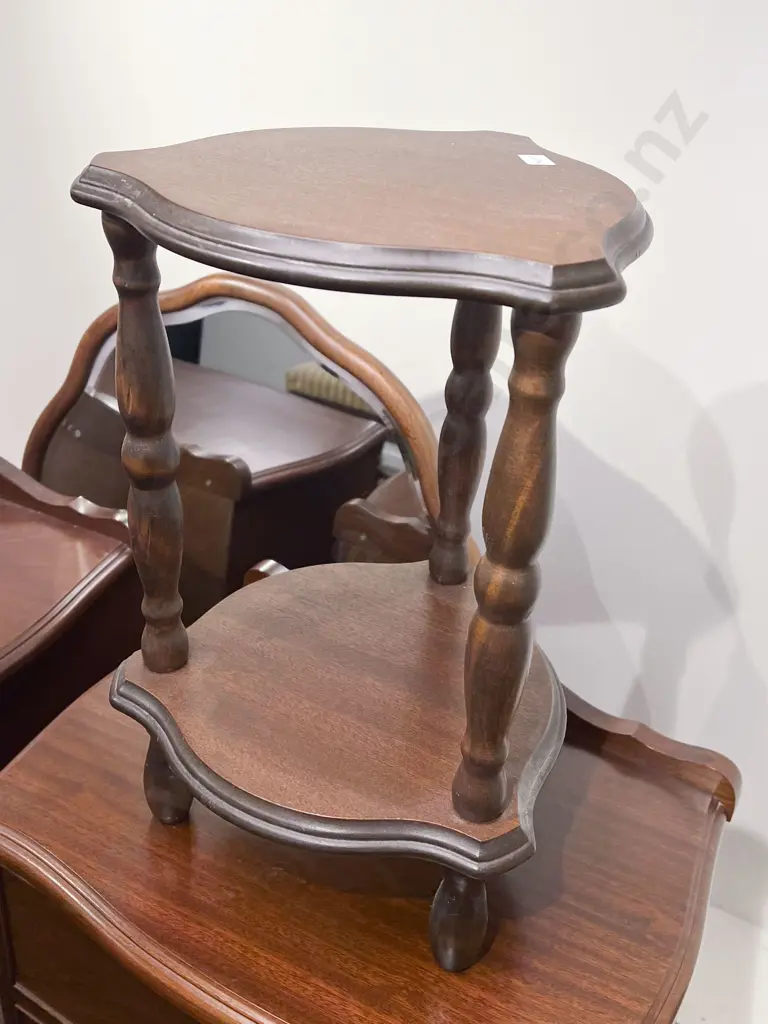 Nest of Three Tables Together with Two Tier Occasional Table Image 1++